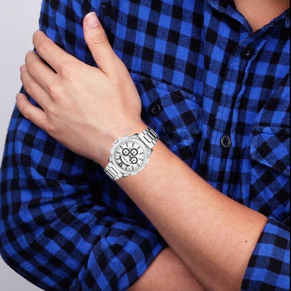 Stainless Steel Waterproof Quartz Watch - Fashionable Design - Wa6884B 4