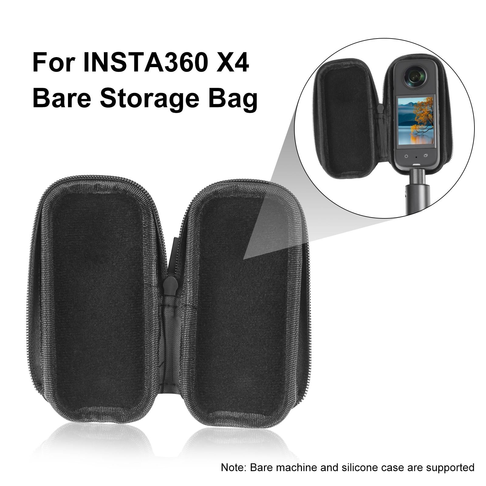 Portable Storage Bag for Insta360 X4 Puluz Camera - Black 6