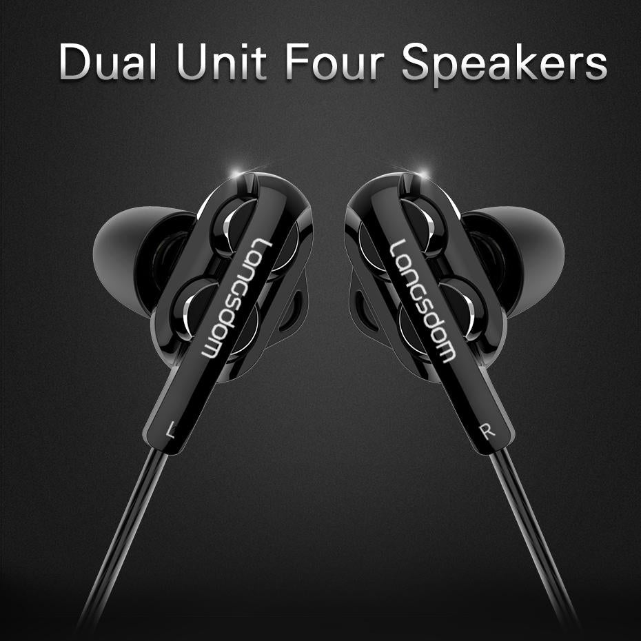 Black Double Moving Coil Wheat Headset 4