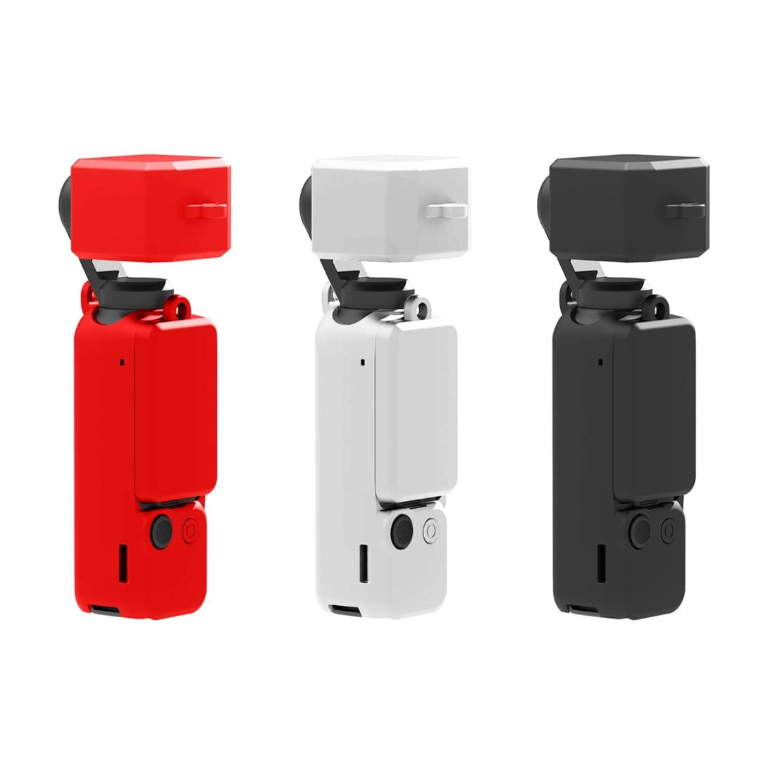 3 in 1 Silicone Case Set for Dji Pocket 3 - Black 9