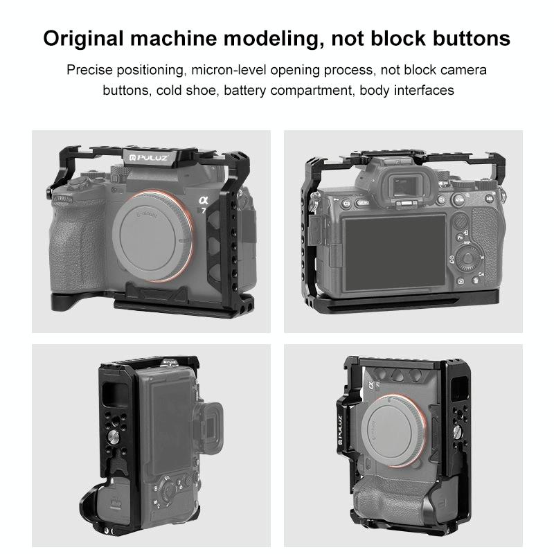 Camera Cage Stabilizer Rig - Metal Black for Sony A7 7