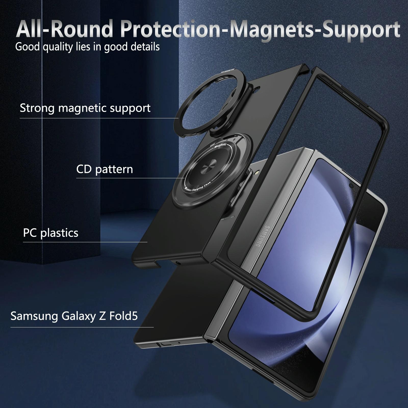 For Samsung Galaxy Z Fold4 5G Shockproof 360 Degree Rotating Case - Green 10
