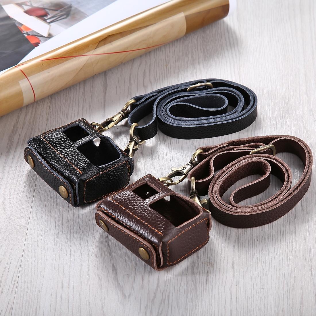 Genuine Leather Housing Case for Gopro Hero7 / 6 / 5 with Neck Strap and 52mm Uv Lens 11