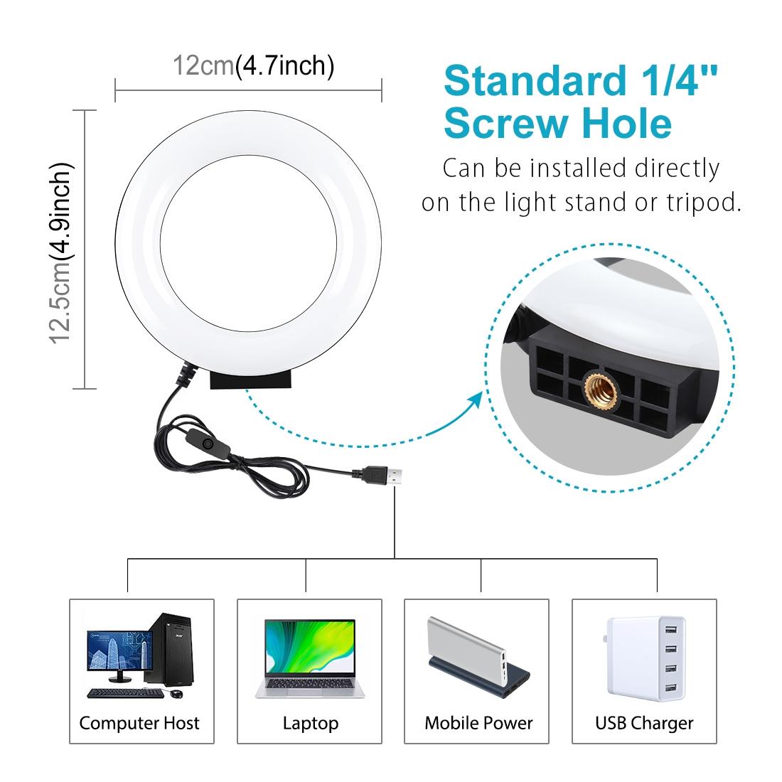 Curved Usb Led Ring Light for Selfie Beauty and Vlogging 3