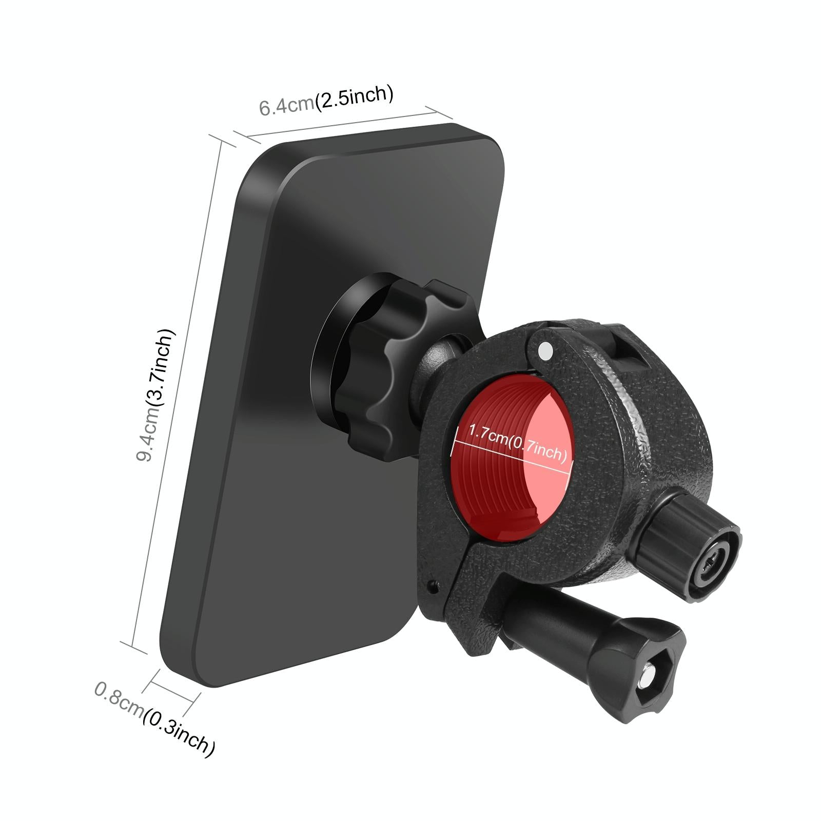 15W Magnetic Wireless Charger With Vlogging Phone Clamp - Black 4