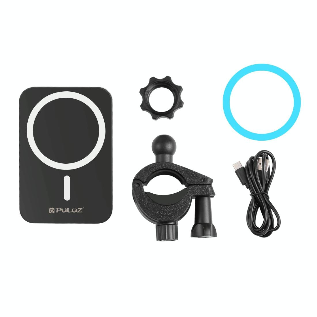 15W Magnetic Wireless Charger With Vlogging Phone Clamp - Black 9