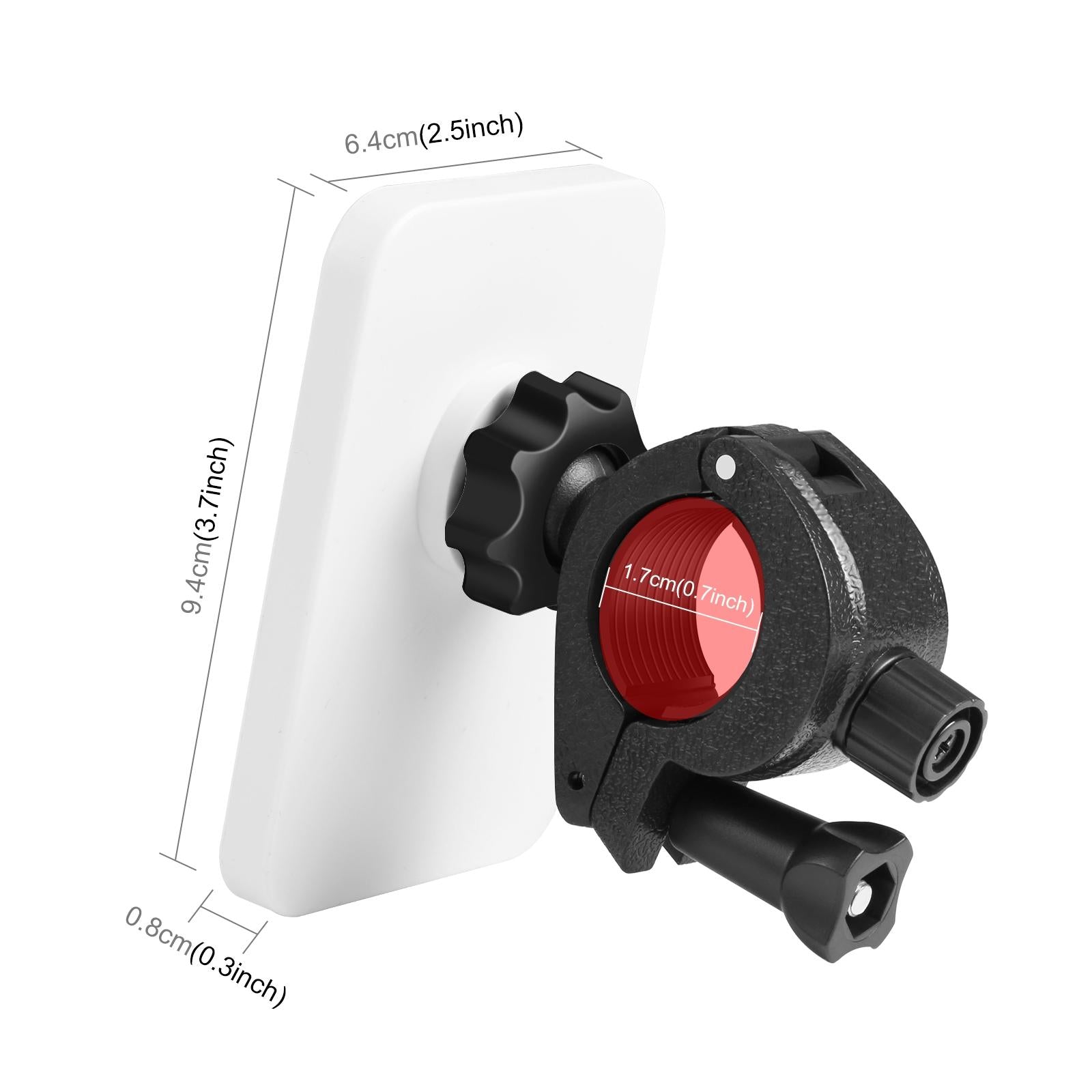 15W Magnetic Wireless Charger With Vlogging Phone Clamp - Black 12