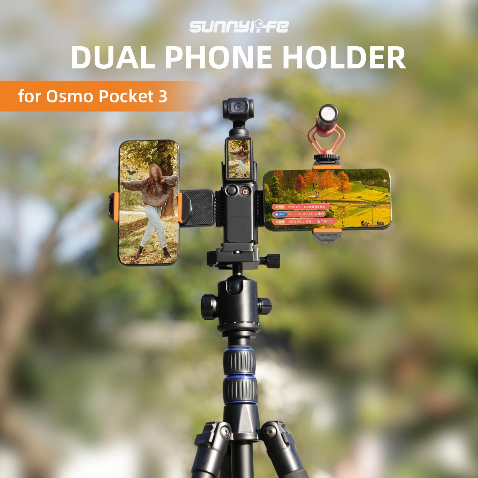 Universal Dual Phone Clamp for Dji Pocket 3 3