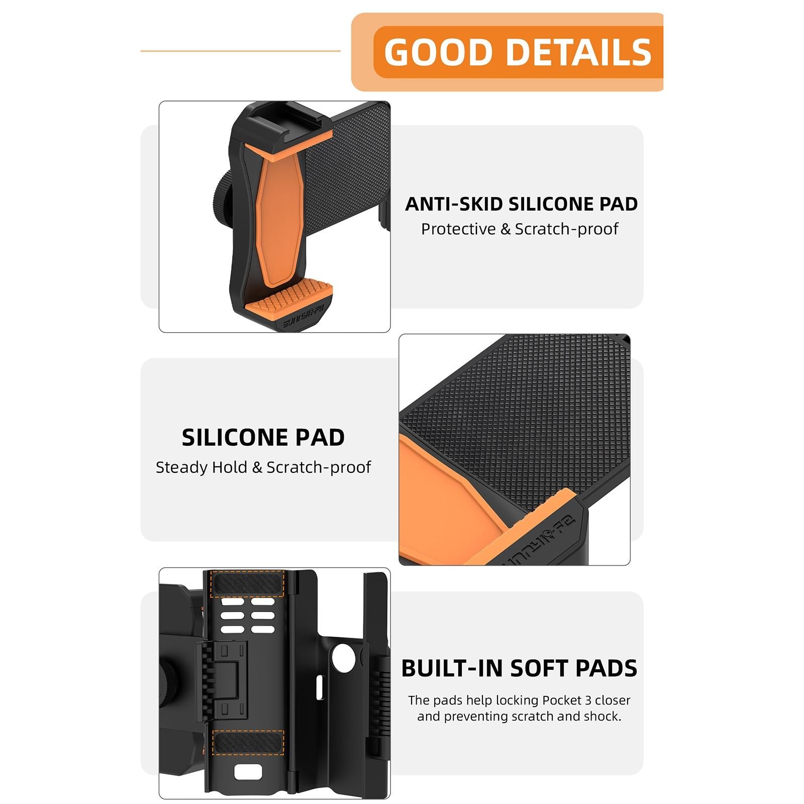 Universal Dual Phone Clamp for Dji Pocket 3 8