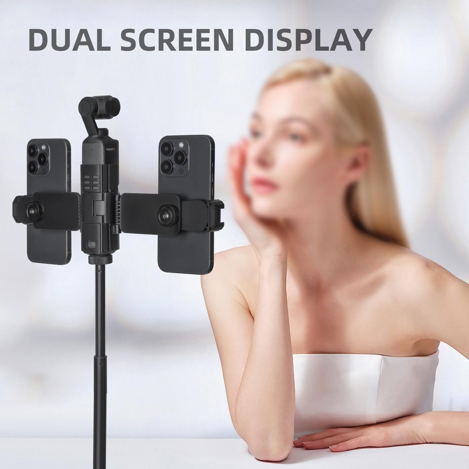 Universal Dual Phone Clamp for Dji Pocket 3 11