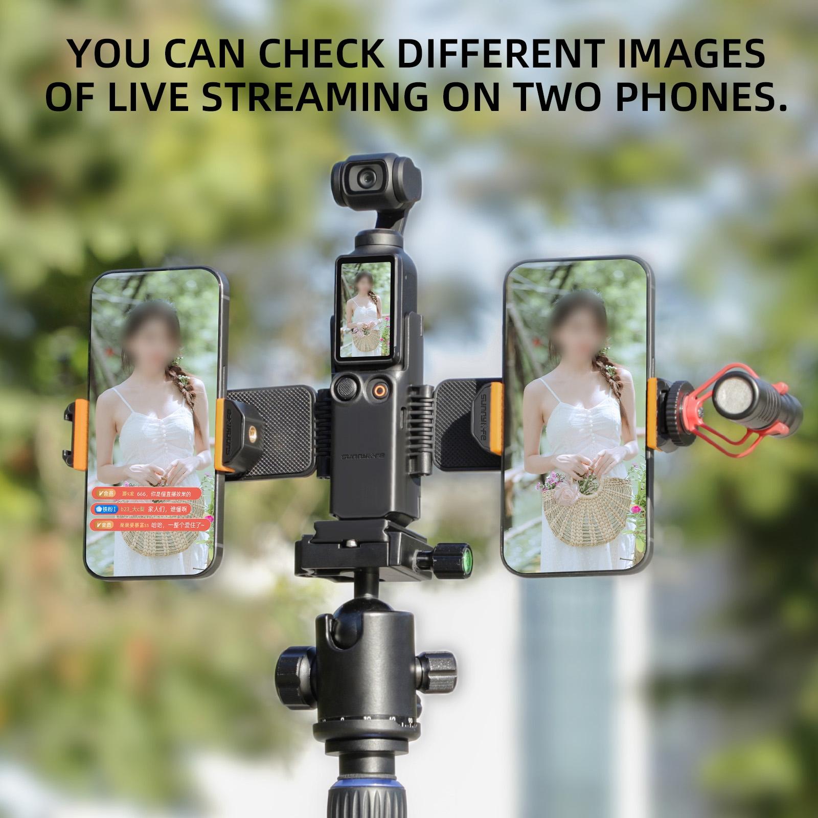 Universal Dual Phone Clamp for Dji Pocket 3 12