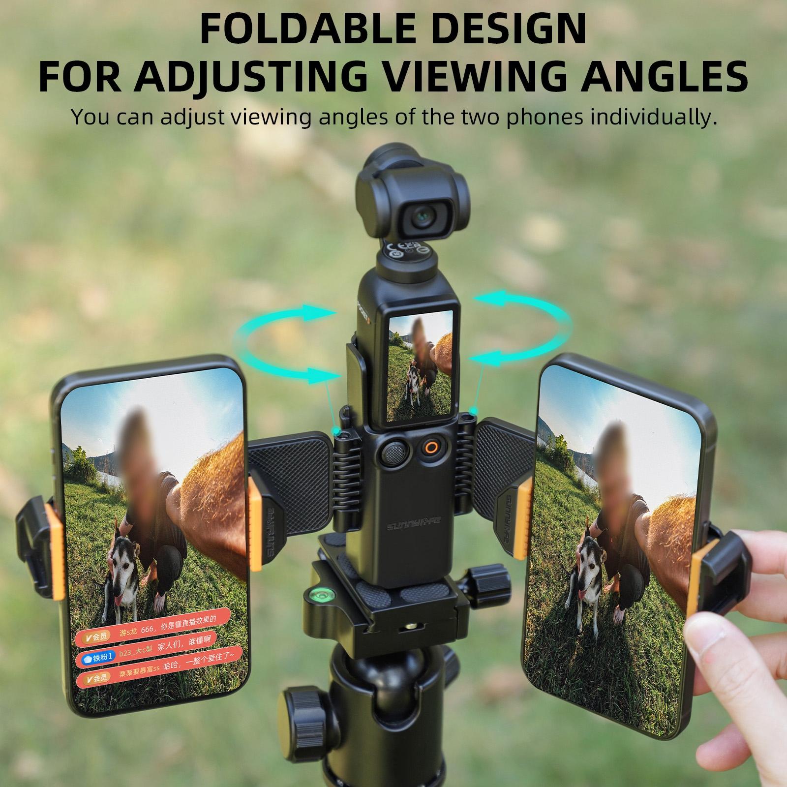 Universal Dual Phone Clamp for Dji Pocket 3 13