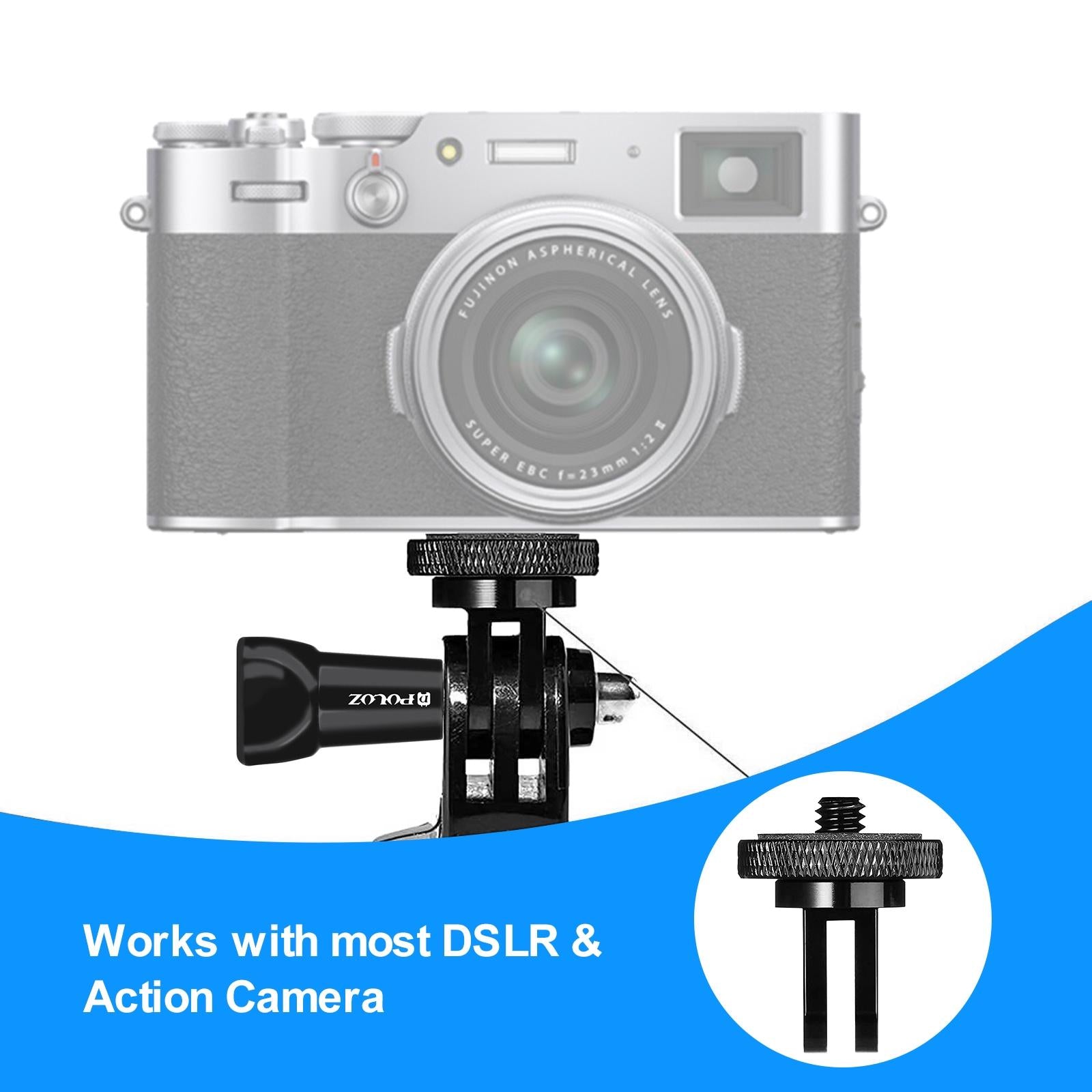 Metal Tripod Mount for Action Cameras - 1 / 4 Screw 6