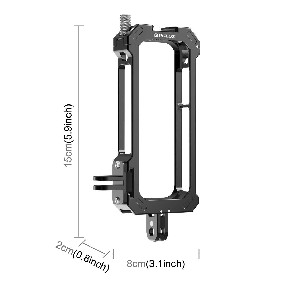 Metal Protective Cage for Insta360 X3 with Cold Shoe and Tripod Adapter 3