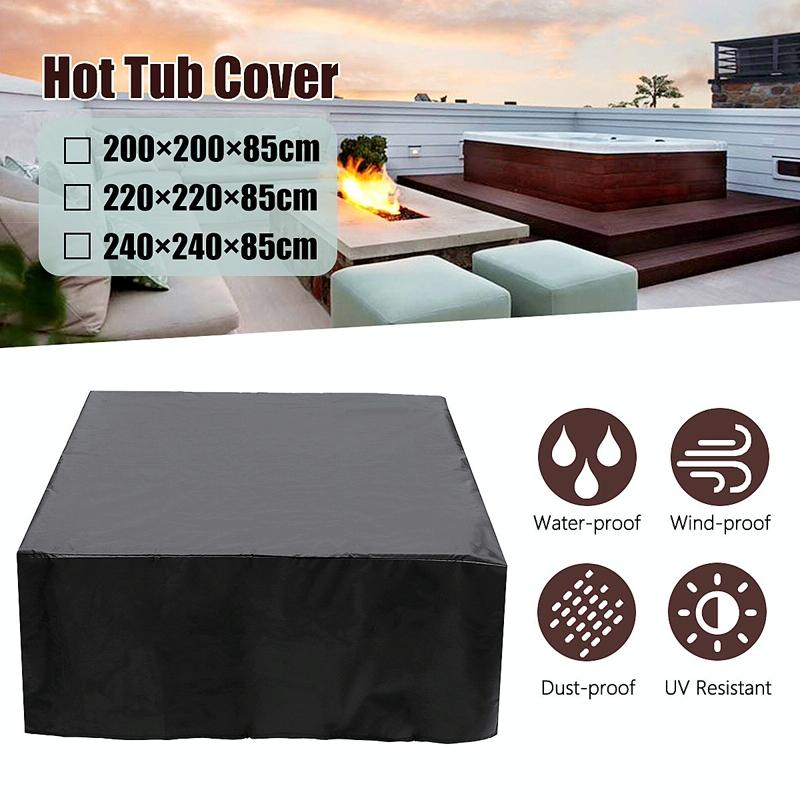 Waterproof Dustproof Protection Cover for Bathtub Pool Table & Chair - 231x231x90cm - Silver 7