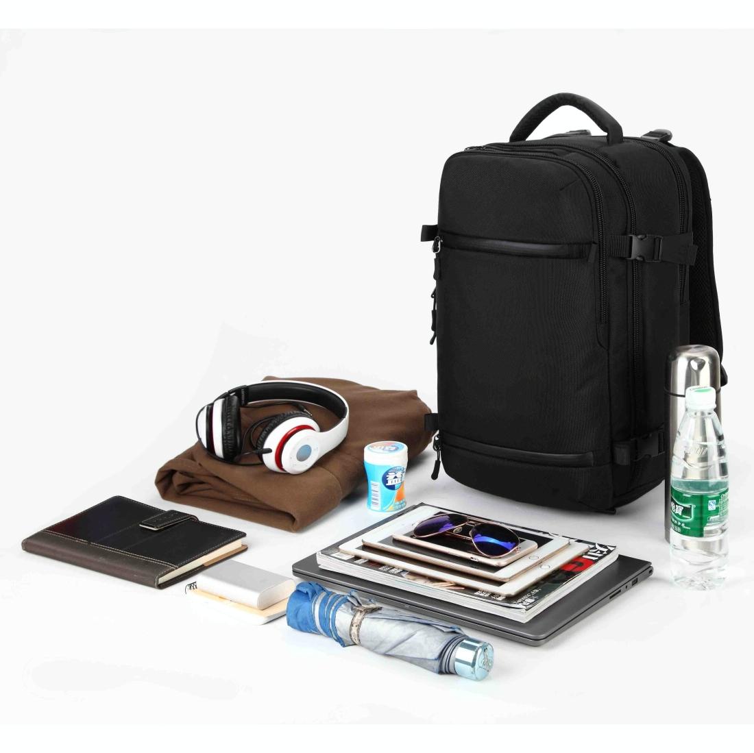 17 Inch Waterproof Usb Shoulder Backpack for Travel - Black 13