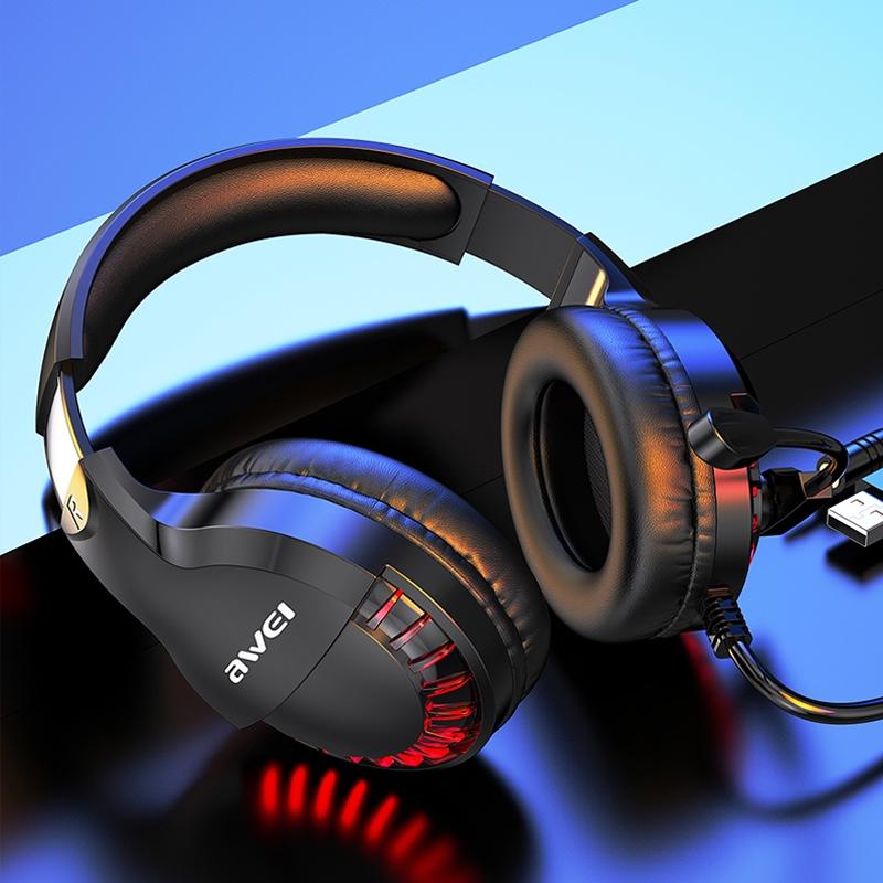 Adjustable E-Sports Gaming Headset With Mic Black 4