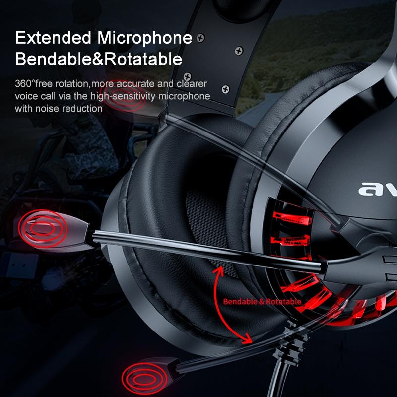 Adjustable E-Sports Gaming Headset With Mic Black 10