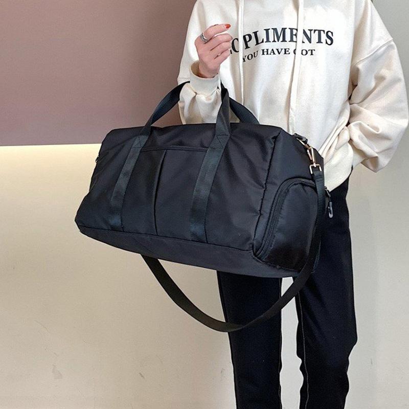 Yoga and Sports Gym Bag - Lightweight Nylon - Black 13