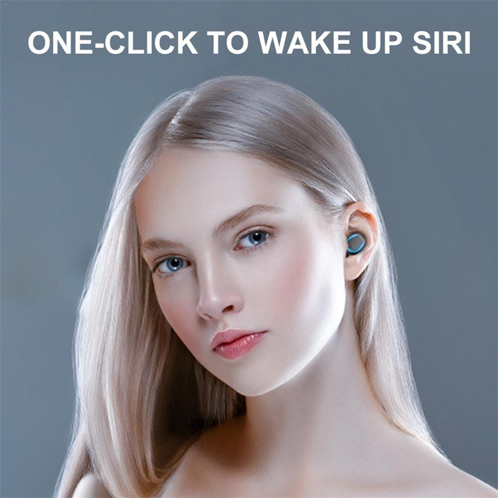 Intelligent Noise Cancelling Bluetooth Earphones with Touch Control and Charging Box - Black 7