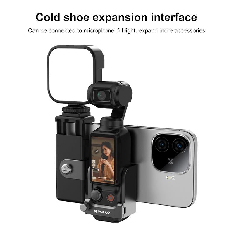 3 In 1 Protective Frame For Dji Osmo Pocket Phone Clamp Adapter Black 5