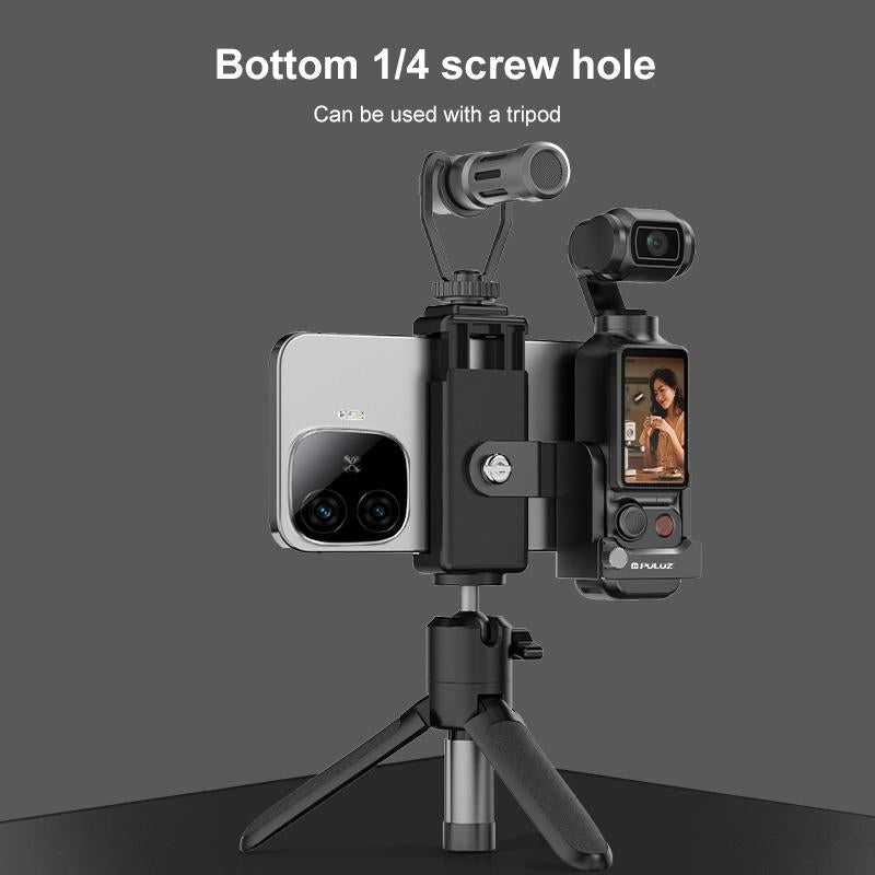 3 In 1 Protective Frame For Dji Osmo Pocket Phone Clamp Adapter Black 7