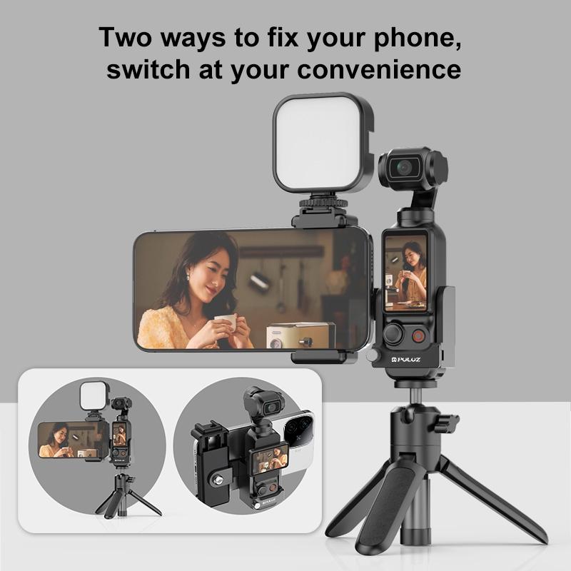 3 In 1 Protective Frame For Dji Osmo Pocket Phone Clamp Adapter Black 8
