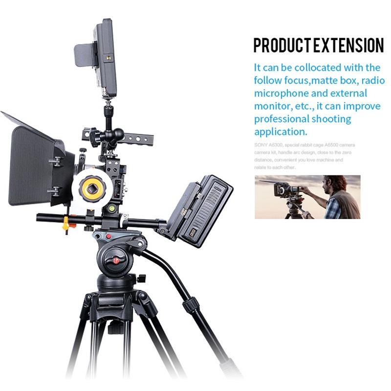 Camera Stabilizer Cage - Black for Sony A6000 / A6300 / A6500 / A6400 4