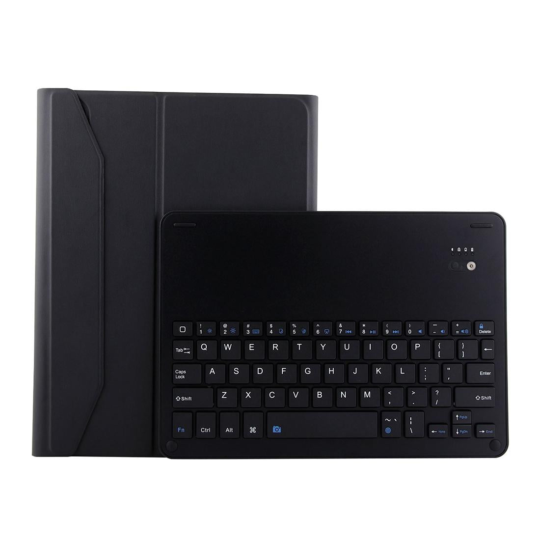 Bluetooth Keyboard & Leather Tablet Case For Ipad Pro 11 2018 - Detachable Aluminum Three-Gear Magnetic Sleep Function - Black 11
