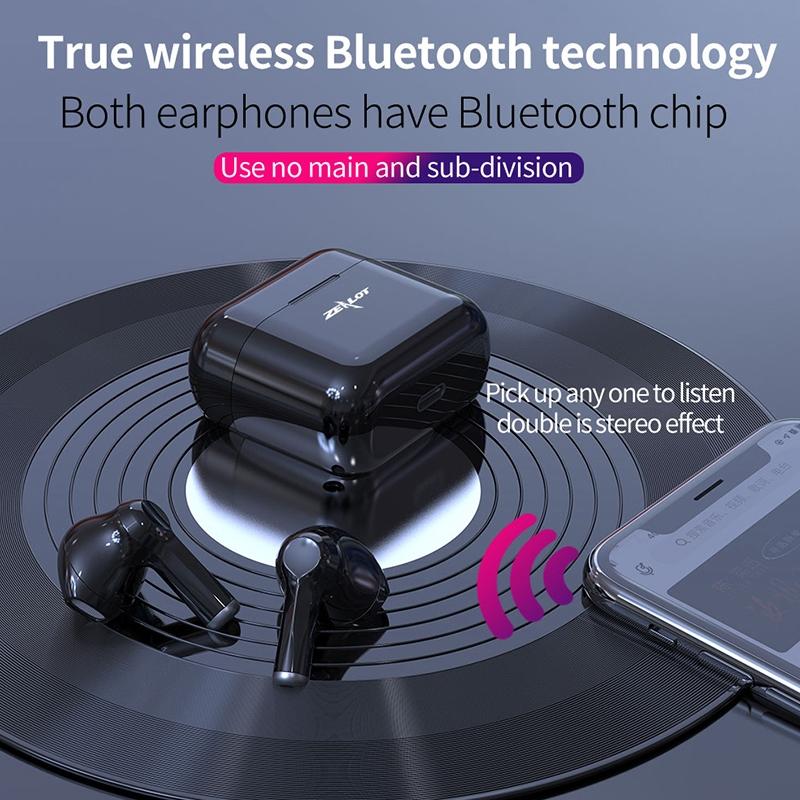 Wireless Bluetooth 5.0 Earbuds with Charging Case - T3 Tws - Black 11