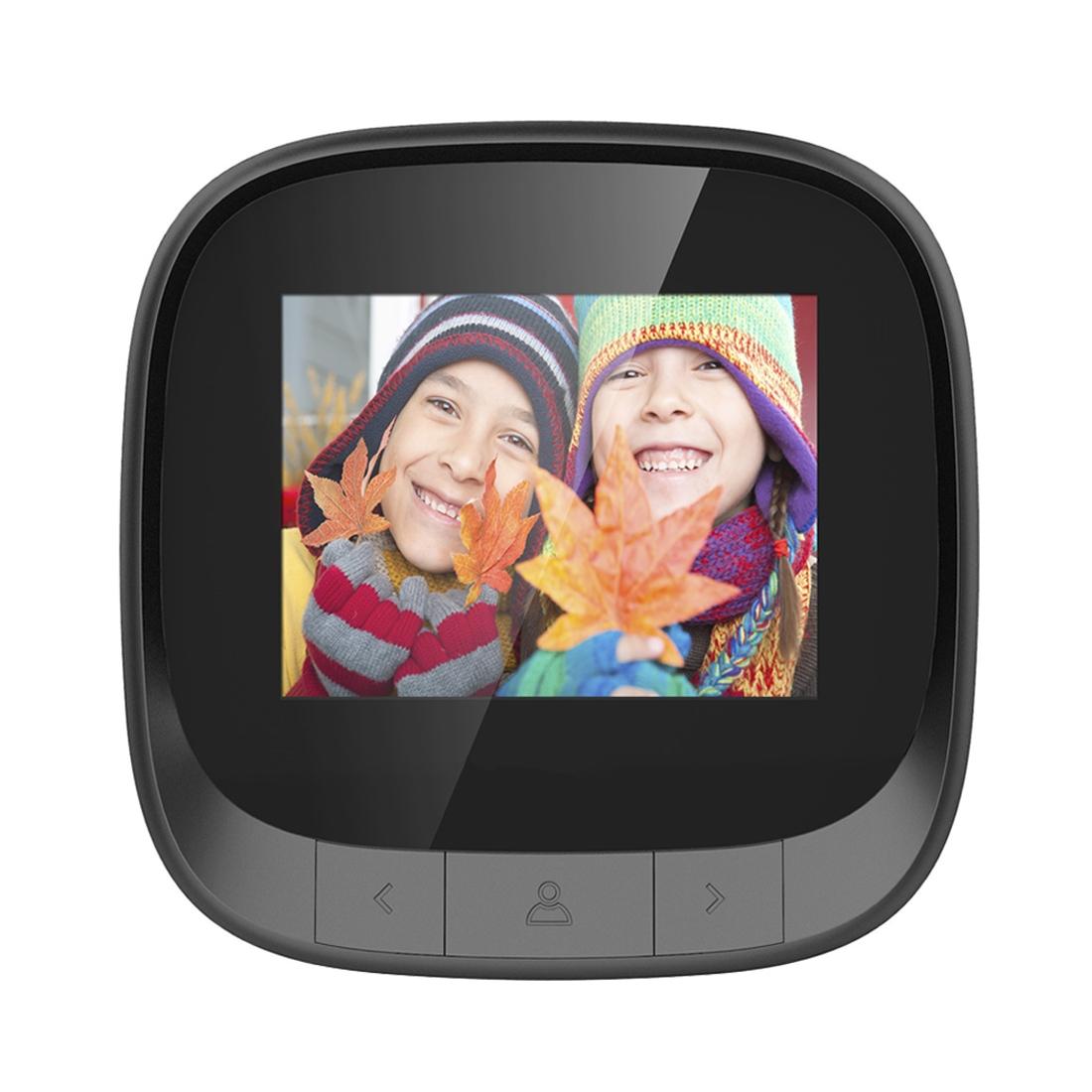 2.4 Tft Screen Digital Door Viewer With Infrared Night Vision & Wide Angle - Black 3