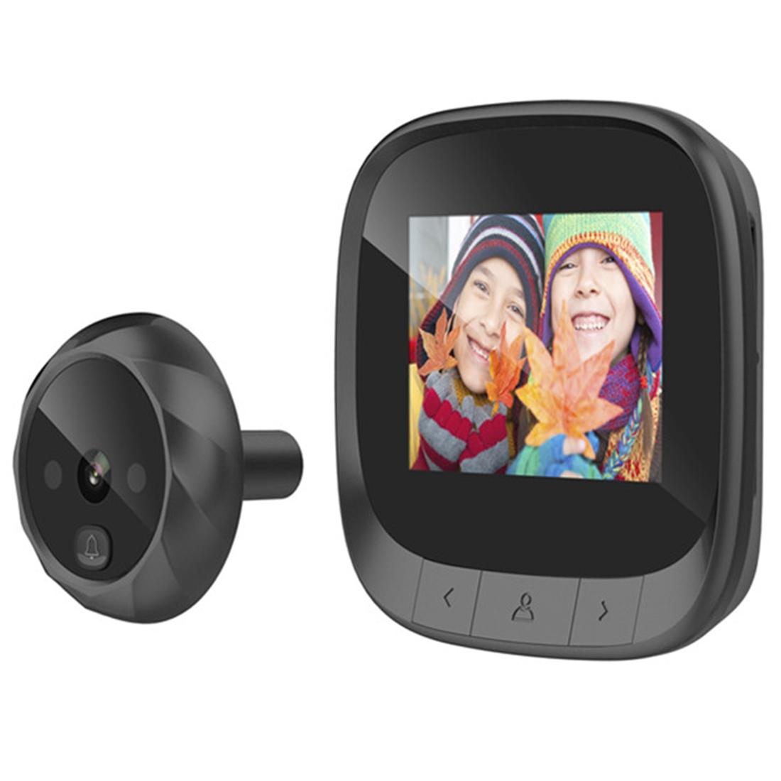 2.4 Tft Screen Digital Door Viewer With Infrared Night Vision & Wide Angle - Black 6