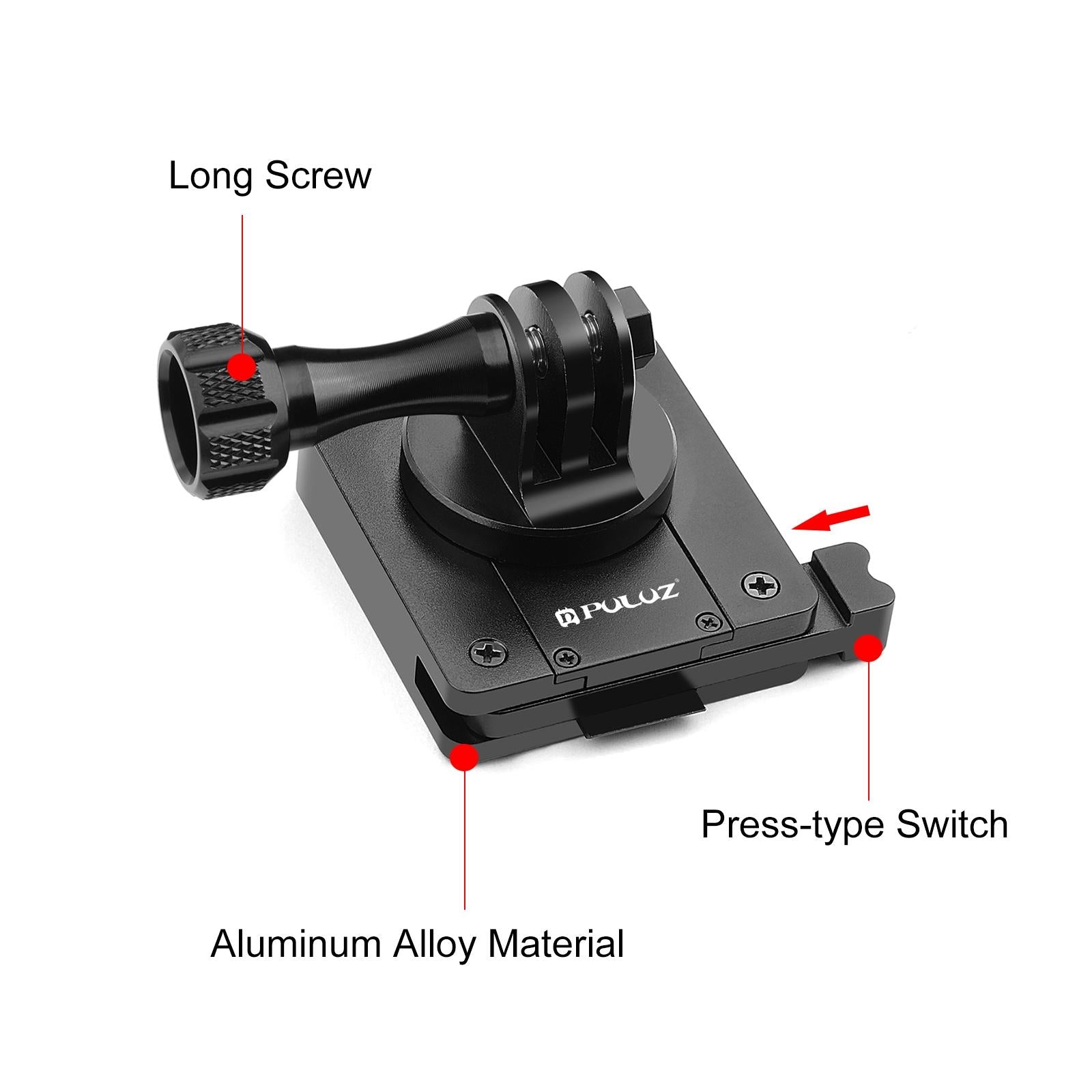 Universal Quick Release Bracket for Action Cameras - Aluminum 5