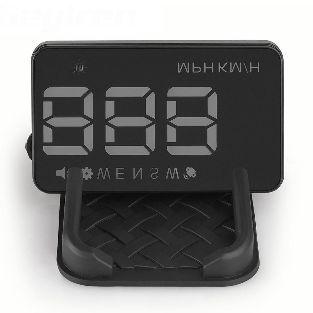 3.5 Inch Car Hud With Gps 2 Display Modes Light Sensors Speed & Compass Speed Alarm - Black 12