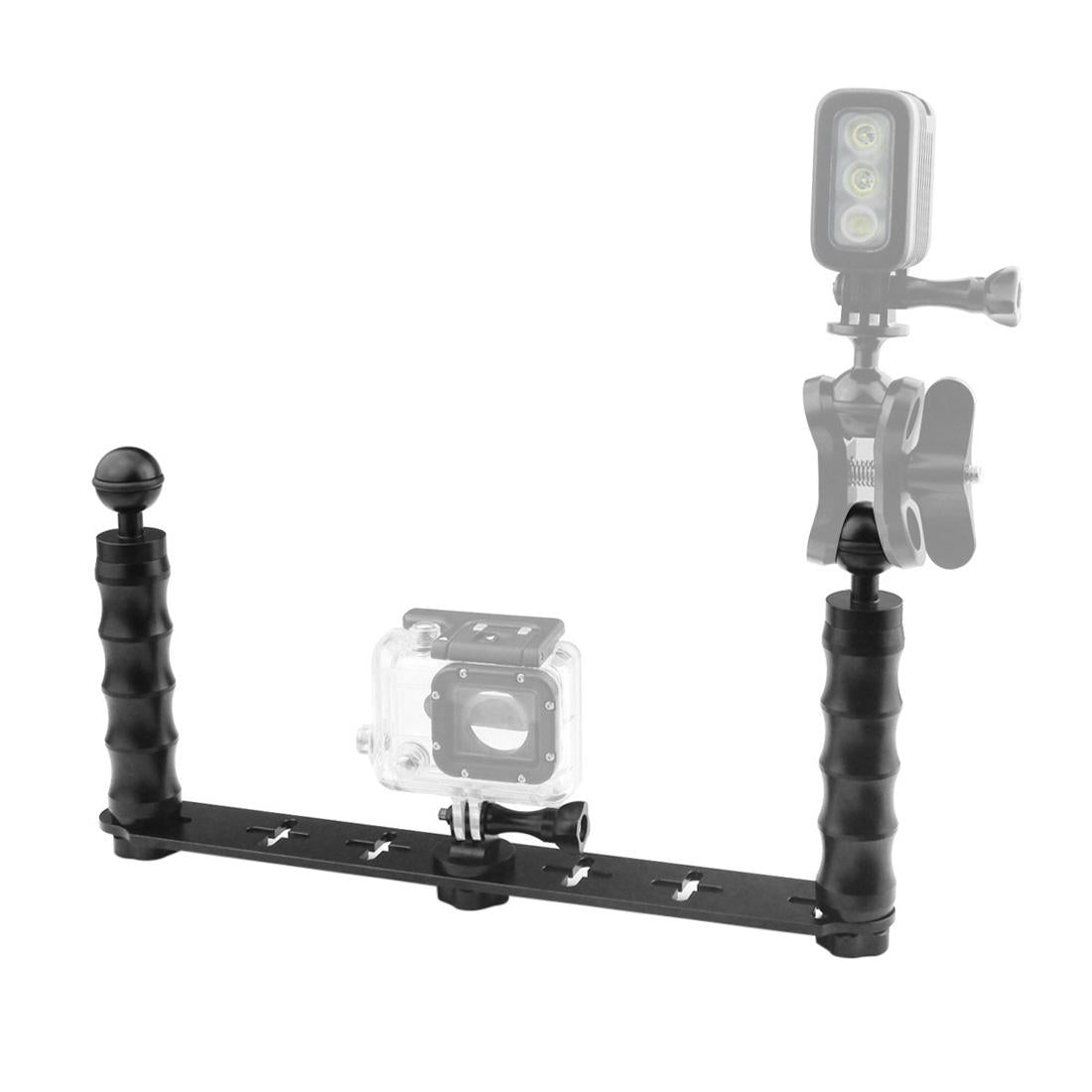 Aluminum Dual Handheld Selfie Monopod for Gopro Hero 12 4