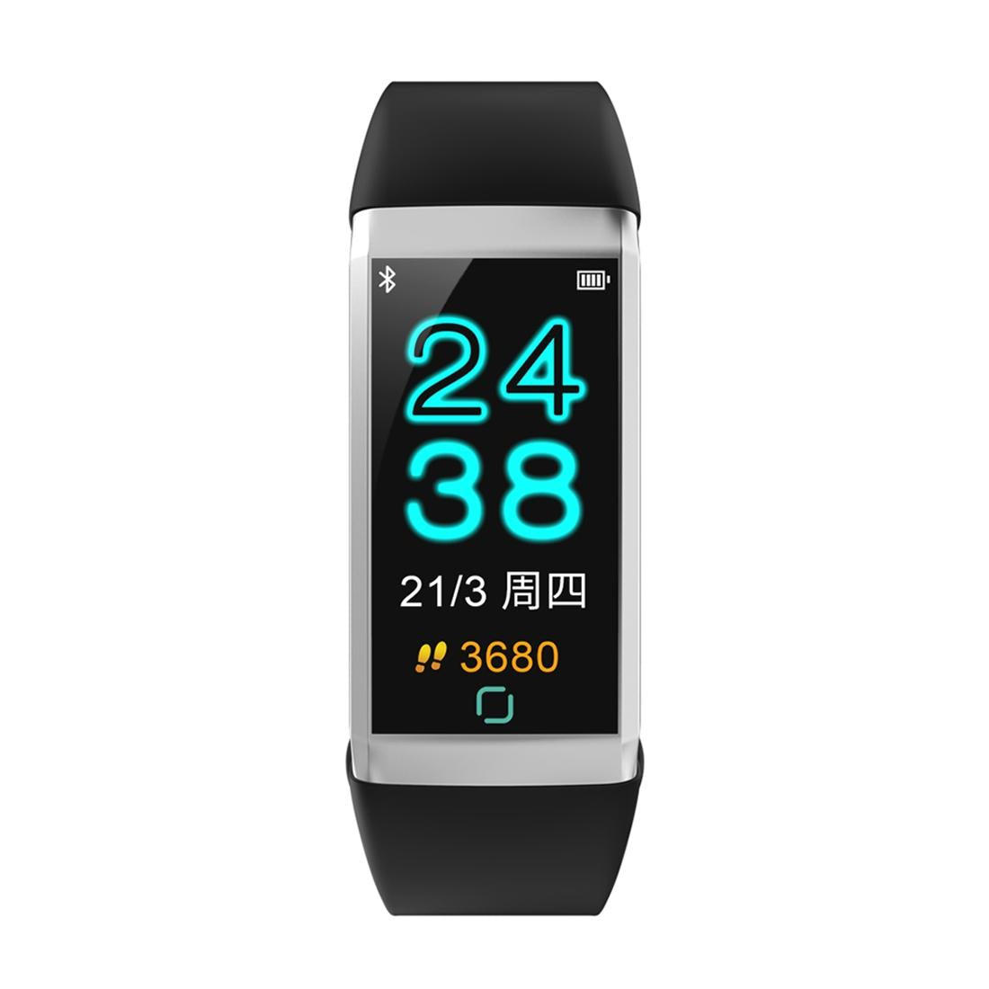 Waterproof Smart Bracelet With Call Reminder And Health Monitoring - Black 4