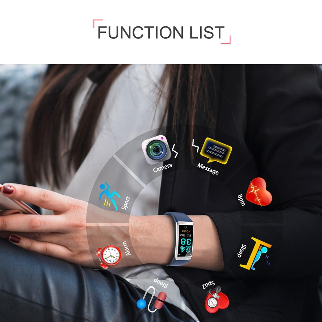 Waterproof Smart Bracelet With Call Reminder And Health Monitoring - Black 11