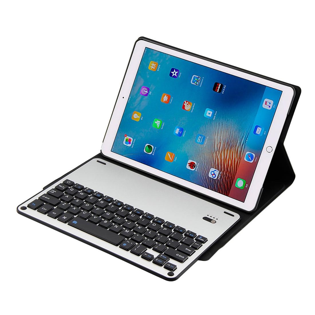 Aluminum Keyboard & Leather Tablet Case For Ipad Pro 10.5 / Air 2019 - Bluetooth Detachable Water Repellent - Black 4