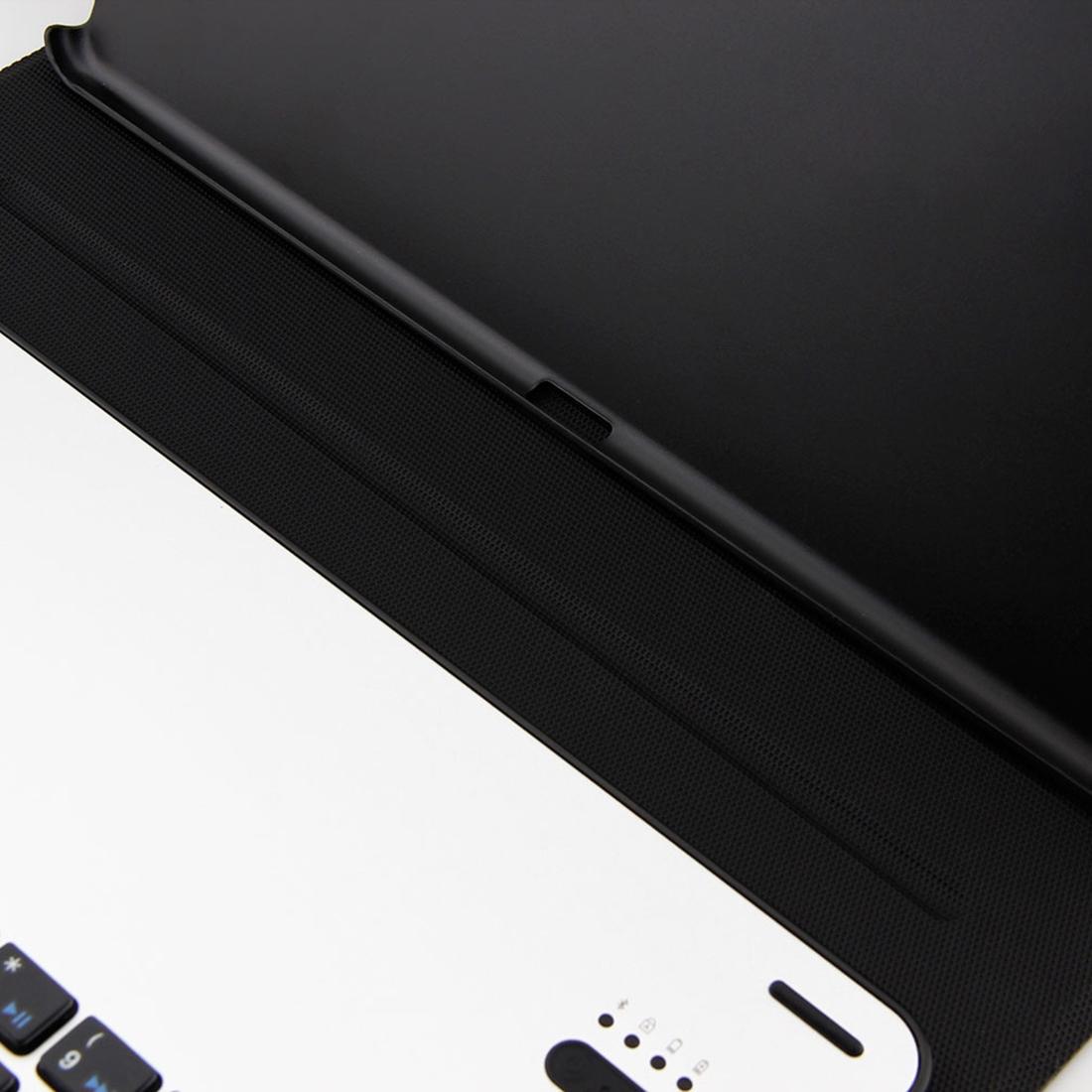 Aluminum Keyboard & Leather Tablet Case For Ipad Pro 10.5 / Air 2019 - Bluetooth Detachable Water Repellent - Black 6