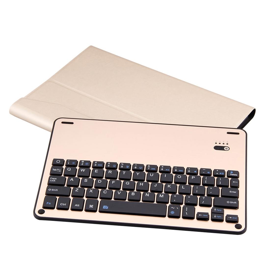 Aluminum Keyboard & Leather Tablet Case For Ipad Pro 10.5 / Air 2019 - Bluetooth Detachable Water Repellent - Black 7