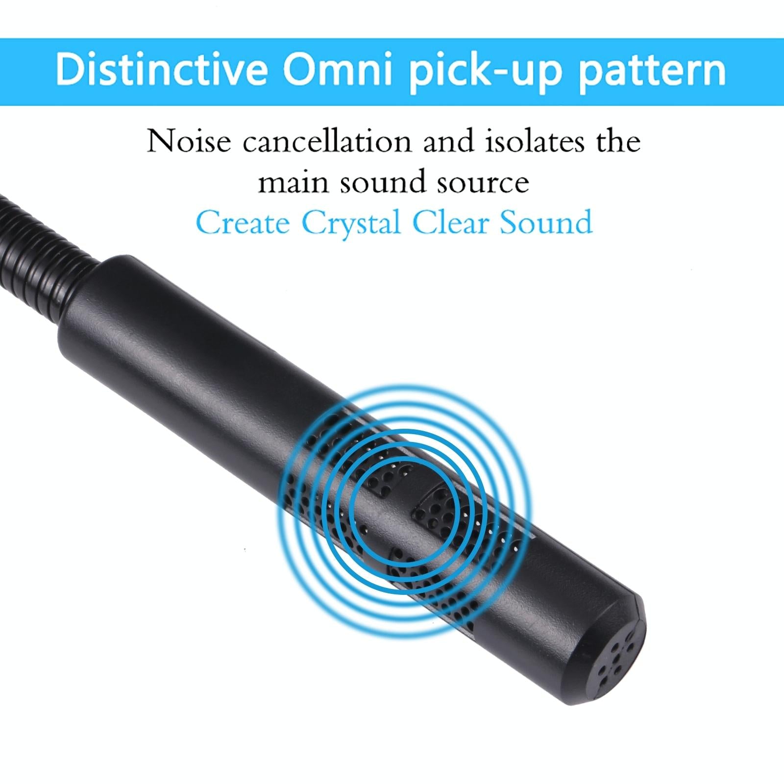 Drive-Free Computer Microphone - 3.5Mm Plug Black 3.5M 5