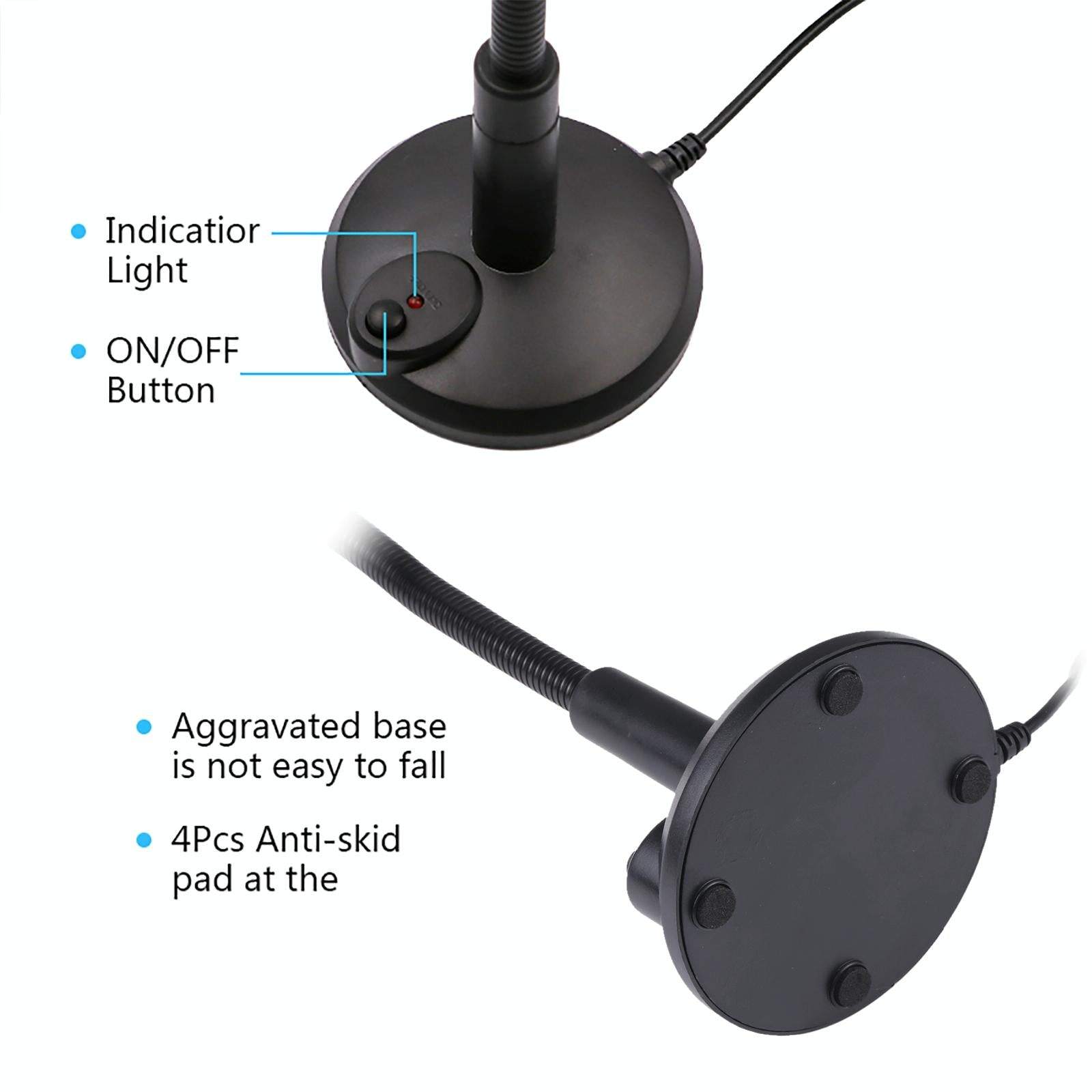 Drive-Free Computer Microphone - 3.5Mm Plug Black 3.5M 6