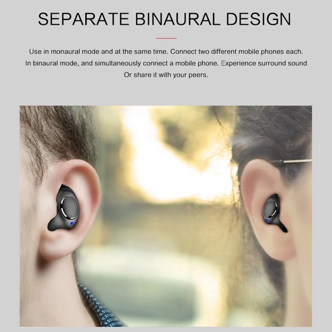 Portable Bluetooth V5.0 Earphones with Charging Box - X8 Tws for Outdoor Sports Black 10