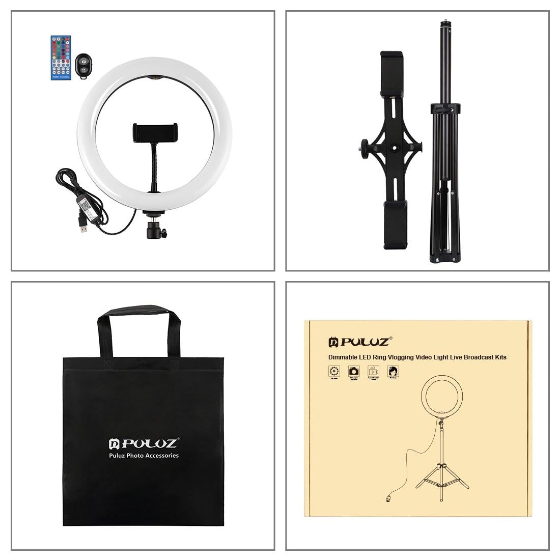 10.2 Rgbw Led Ring Light Kit with Tripod and Phone Mount 6