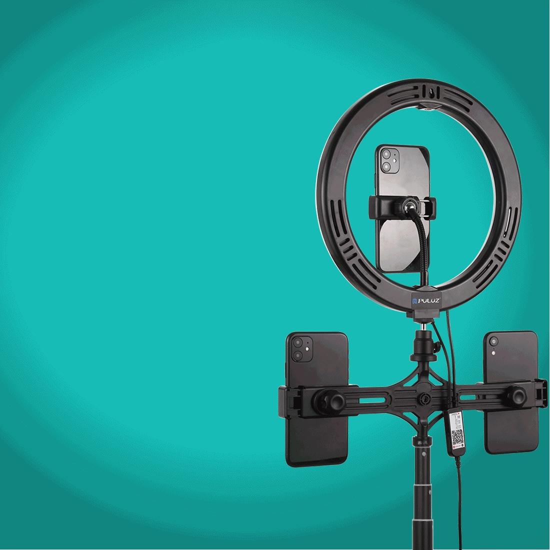 10.2 Rgbw Led Ring Light Kit with Tripod and Phone Mount 15