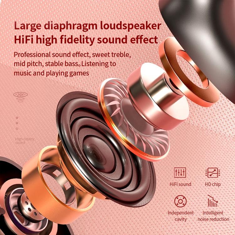 True Wireless Bluetooth 5.0 Earphones with Touch Display and Charging Box - Black 4