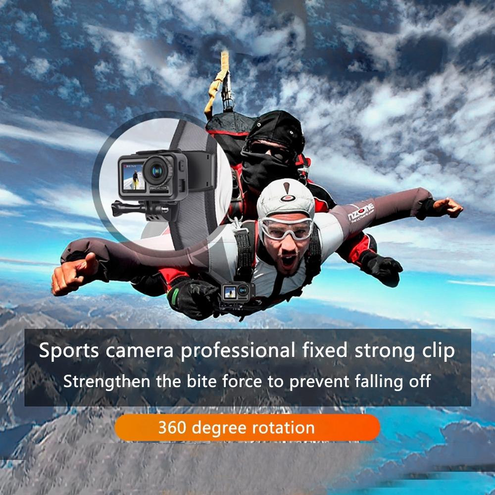 360 Degree Rotation Backpack Mount for Gopro Dji Xiaoyi & Other Action Cameras 3