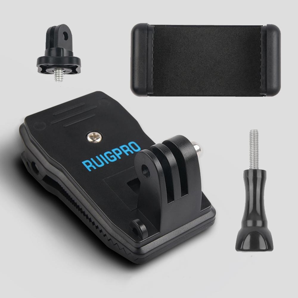 360 Degree Rotation Backpack Mount for Gopro Dji Xiaoyi & Other Action Cameras 5