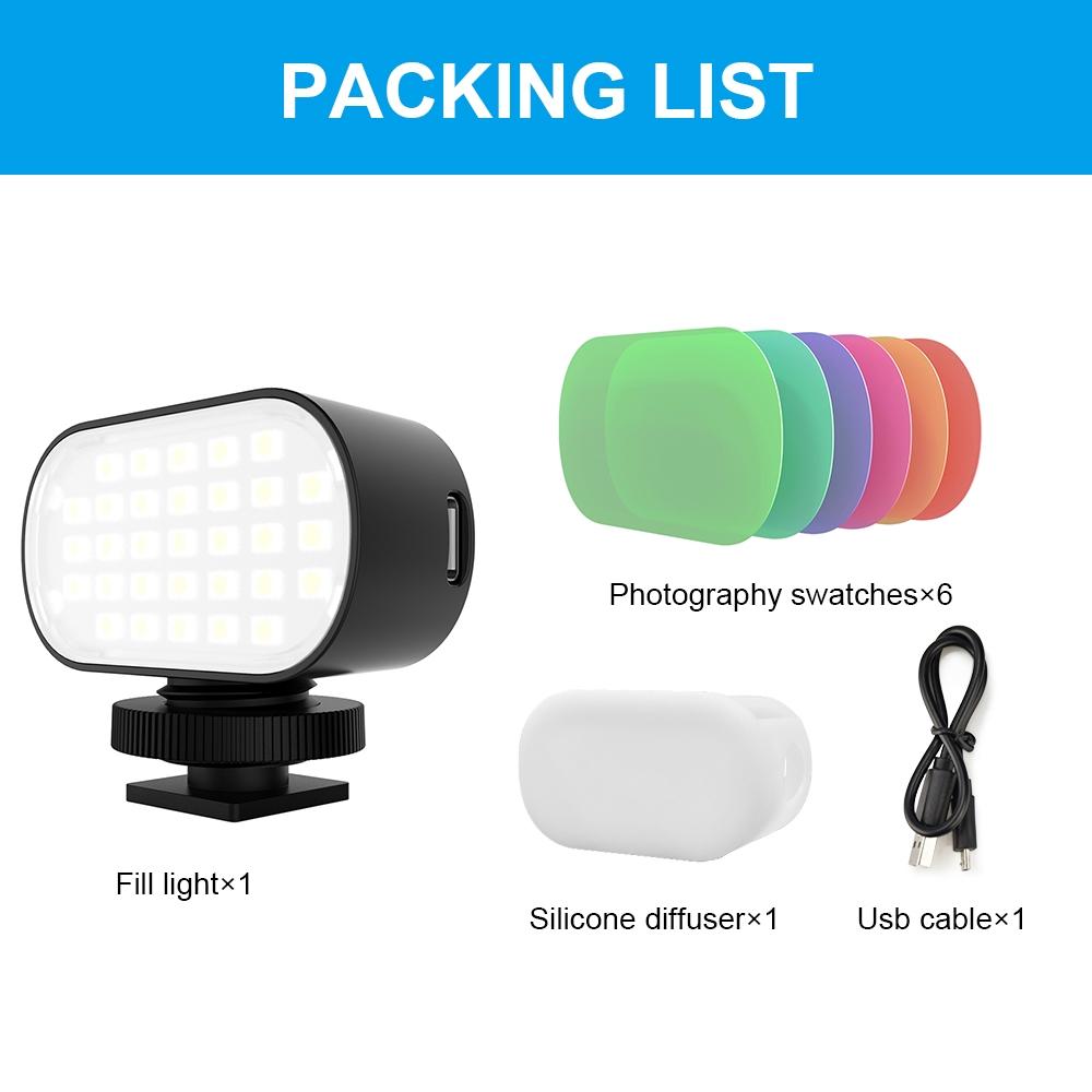 Switchable 6-colour Led Beauty Fill Light for Live Broadcast and Photography 9