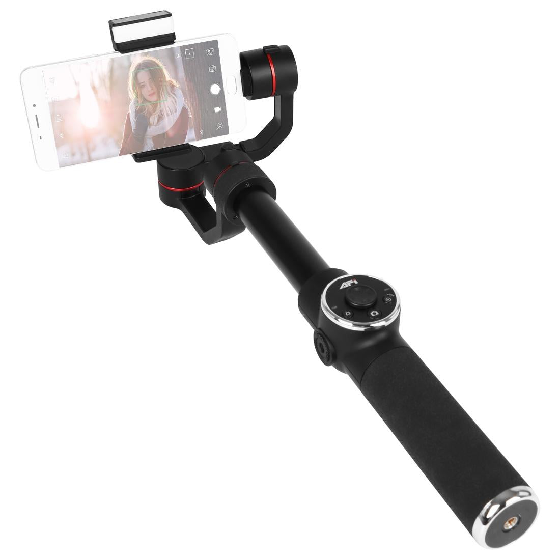 3-axis Gimbal Stabilizer with Tripod Mount & Fill Light for Smartphones - Black 10